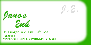 janos enk business card